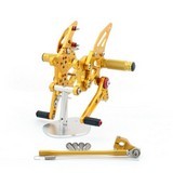 Cnc Racing Footrest Rearsets Rear Set Foot Pegs Aprilia Rsv4 2009-2011 Gold